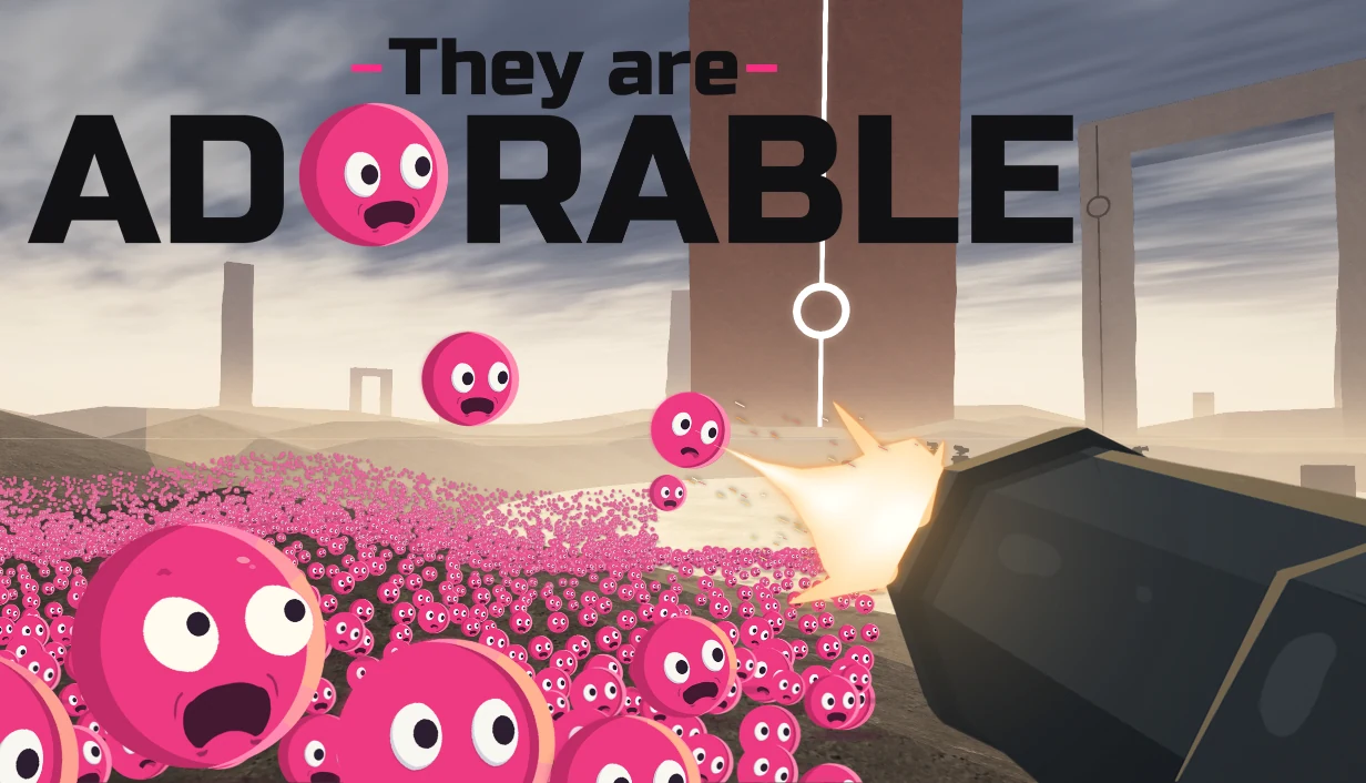 They Are Adorable landscape key art with game title